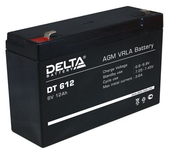 Аккумулятор Delta DT 612 Аккумулятор Delta DT 612
