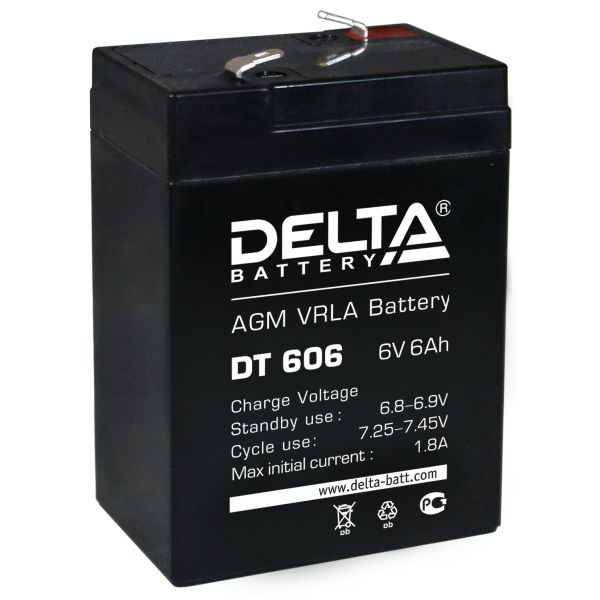 Аккумулятор Delta DT 606 Аккумулятор Delta DT 606