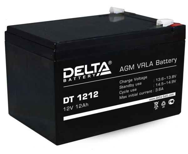 Аккумулятор Delta DT 1212 Аккумулятор Delta DT 1212